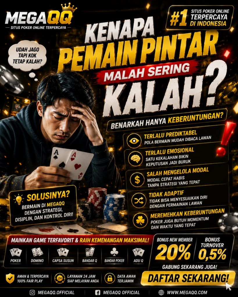 Kenapa Pemain Pintar Malah Sering Kalah di DominoQQ? Ini Alasan Logisnya! 81bd5d46 408b 4059 b5da adf92380bd3b
