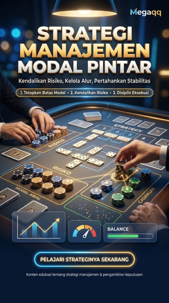 Strategi Mengelola Modal di Meja Domino99: Panduan Pro Menghindari Gulung Tikar! create a cinematic, mouthwatering educational 202606162132