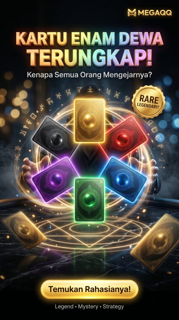 Rahasia Kartu Enam Dewa: Peluang Munculnya Kecil, Tapi Kenapa Semua Orang Mengincarnya? create a cinematic, viral style poster 202606121722