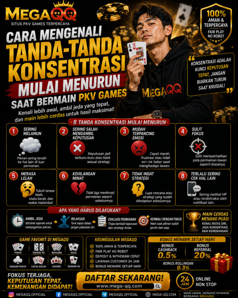 Cara Mengenali Tanda-Tanda Konsentrasi Mulai Menurun saat Bermain PKV Games 1a4c4d0d ea01 45f0 beaf 73757feeceaf