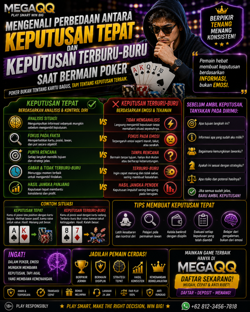 Mengenali Perbedaan Antara Keputusan Tepat dan Keputusan Terburu-buru saat Bermain Poker 517c711a af7a 489b bff7 0820bb18b44e